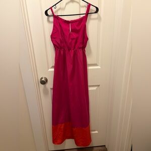 Old Navy Pink and Orange Maxi Dress